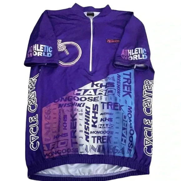 Giordana Athletic World Cycle Center Men’s Jersey SZ small Purple - Picture 3 of 5